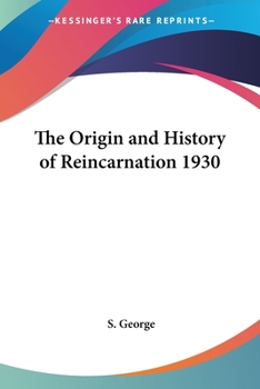 Paperback The Origin and History of Reincarnation 1930 Book