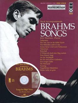 Paperback Brahms Songs - Vocal Accompaniments: Music Minus One High Voice Book