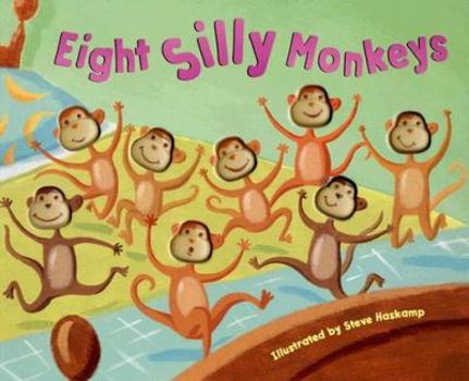 Hardcover Eight Silly Monkeys Book