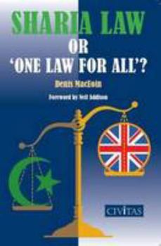 Hardcover Sharia Law or 'One Law for All?' Book