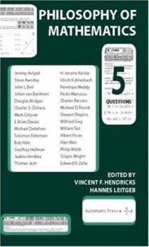 Paperback Philosophy of Mathematics: 5 Questions Book