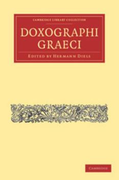 Paperback Doxographi Graeci [Greek, Ancient (To 1453)] Book