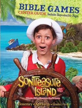 Paperback VBS-Son Treasure Island Bible Games Center Guide Elementary: Includes Reproducible Pages (Gospel Light's Son Treasure Island) Book