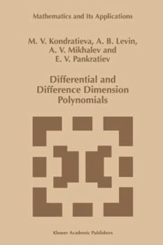 Paperback Differential and Difference Dimension Polynomials Book