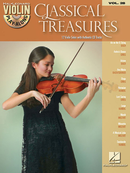 Paperback Classical Treasures: Violin Play-Along Volume 28 Book