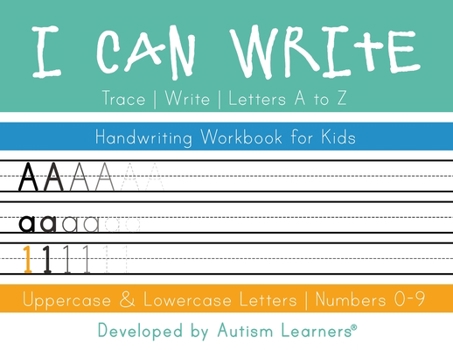Paperback I Can Write: Uppercase and Lowercase Letter Handwriting Workbook Book