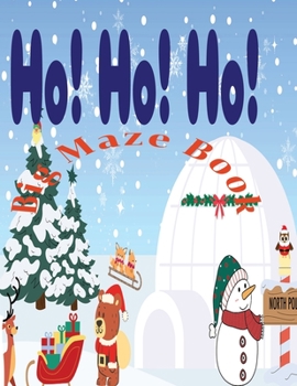Paperback Ho! Ho! Ho! Big Maze Book