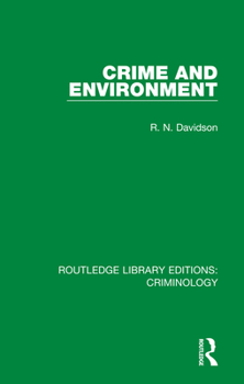 Paperback Crime and Environment Book