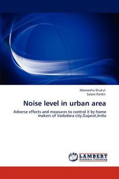 Paperback Noise level in urban area Book