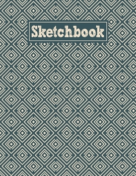 Sketchbook: 8.5 x 11 Notebook for Creative Drawing and Sketching Activities with Art Deco Pattern Themed Cover Design