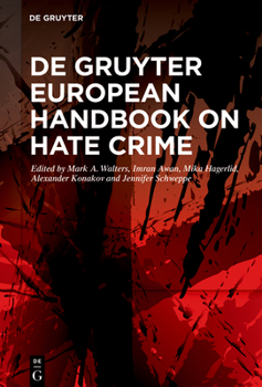 Hardcover de Gruyter European Handbook on Hate Crime Book