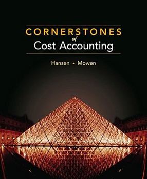 Hardcover Cornerstones of Cost Accounting Book