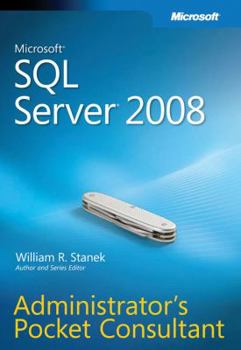 Paperback Microsoft SQL Server 2008 Administrator's Pocket Consultant Book