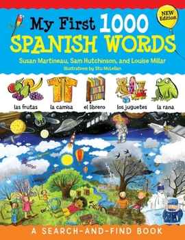 Paperback My First 1000 Spanish Words, New Edition: A Search-And-Find Book