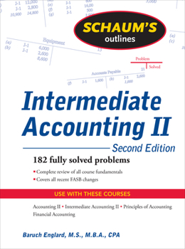 Paperback Schaum's Outline of Intermediate Accounting II, 2ed Book