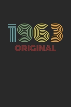Retro 1963 Original - Tagesplaner 52 Wochen: Vintage Terminplaner - A5 (6"x9"), 120 Seiten - Geburtstag 60er 60's Geschenk Jahresplaner Kalender (German Edition)