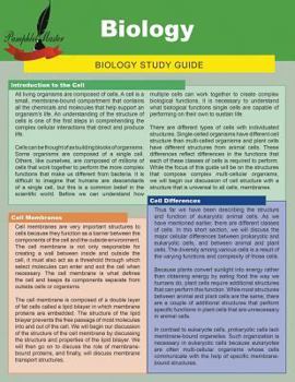 Paperback Biology: Biology Study Guide Book