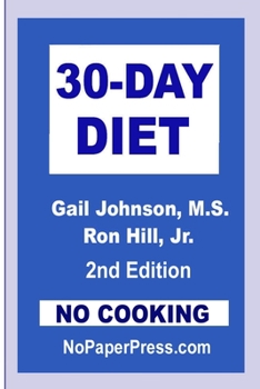 Paperback 30-Day No-Cooking Diet Book