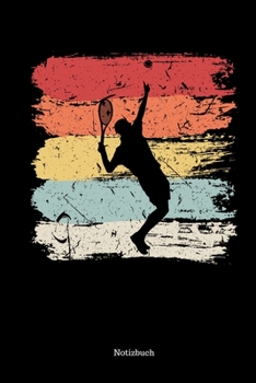 Notizbuch: Vintage Retro Tennis - Kalender 2020 Monatsansicht A5 120 karierte Seiten (German Edition)