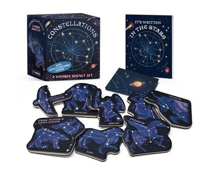 Paperback Constellations: A Wooden Magnet Set: With Glow-In-The Dark Poster! Book
