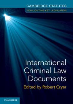 Paperback International Criminal Law Documents Book
