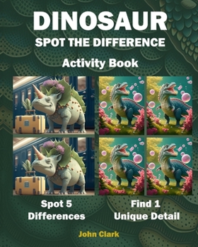 Paperback Dinosaur Spot the Difference: Activity Book