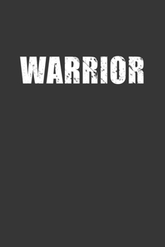 Paperback Warrior Distressed Notebook: Lined Journal, 120 Pages, 6 x 9, Affordable Gift Journal Matte Finish Book
