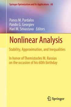 Hardcover Nonlinear Analysis: Stability, Approximation, and Inequalities Book