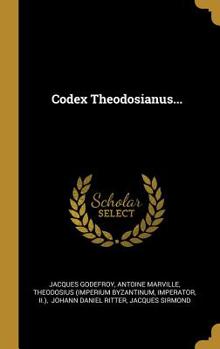Hardcover Codex Theodosianus... [Latin] Book