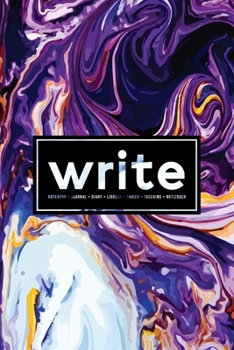 Paperback Write: Notebook Journal Diary Libreta Cahier Taccuino Notizbuch: 110 Pages for Writing, Drawing, Sketching & Organizing: Purp Book