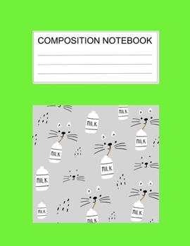 Composition notebook: Ruled (8.5 x 11 in), 110 Pages: Diary Book For Girl, Journal Notebook For Kids, Writing Journal Lined, Cute Pets green (8.5 x 11 in), 110 Pages (cute composition green)
