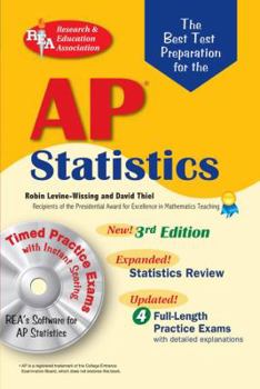 Paperback Best Test Prep AP Statistics with CD-ROM (Advanced Placement (AP) Test Preparation) Book