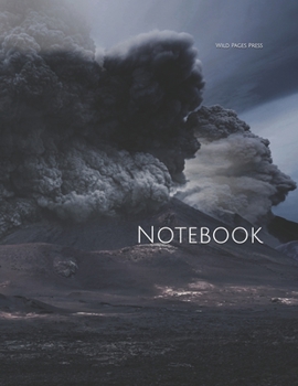 Paperback Notebook: volcano ash smoke eruption erupt lava magma crater basalt volcanic Book