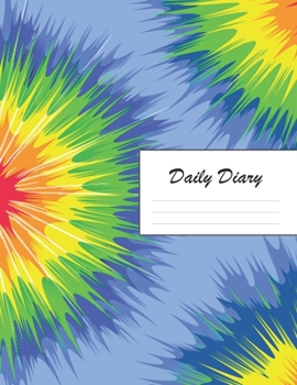 Paperback Daily Diary: Blank 2020 Journal Entry Writing Paper for Each Day of the Year - Tie Dye Design Pattern - January 20 - December 20 - Book