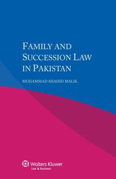 Paperback Family and Succession Law in Pakistan Book