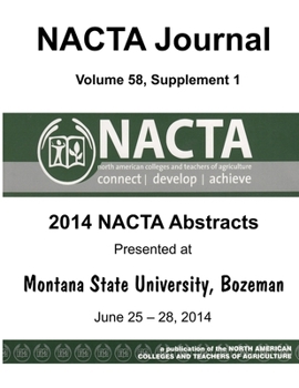 Paperback NACTA Journal Volume 58, Sup. 1 Book