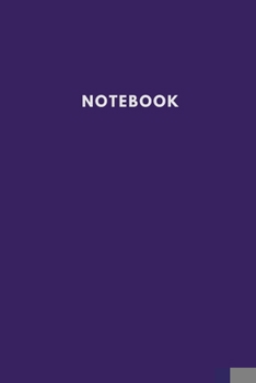 Paperback Notebook: Simple Plain Purple Notebook Lined Journal Soft Cover Composition Book