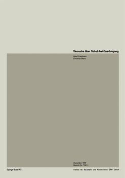 Paperback Versuche Über Schub Und Querbiegung [German] Book