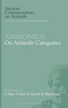 Hardcover Ammonius: On Aristotle Categories Book