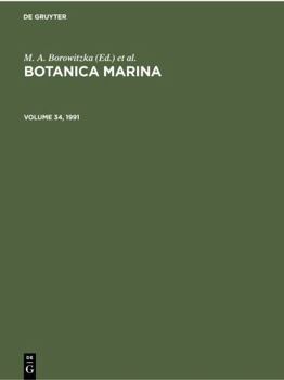 Hardcover Botanica Marina. Volume 34, 1991 Book