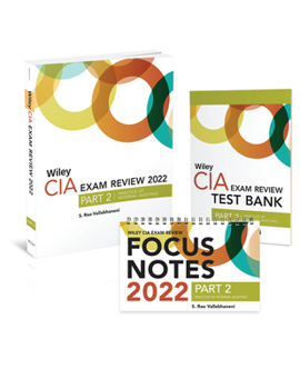 Paperback Wiley CIA 2022 Part 2: Exam Review + Test Bank + Focus Notes, Practice of Internal Auditing Set Book