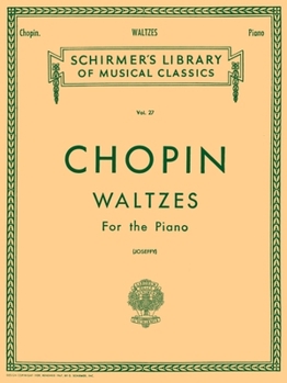 Paperback Valses: Schirmer Library of Classics Volume 27 Piano Solo Book