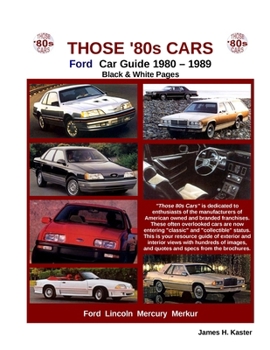 Those 80s Cars - Ford (Black & White)