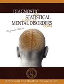 Paperback Diagnostic and Statistical Manual of Mental Disorders: DSM-I Original Edition Book