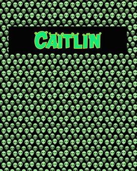 Paperback 120 Page Handwriting Practice Book with Green Alien Cover Caitlin: Primary Grades Handwriting Book