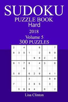 Paperback 300 Hard Sudoku Puzzle Book - 2018 Book