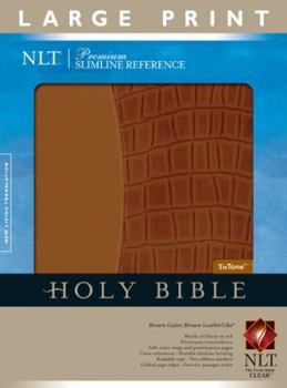 Imitation Leather Premium Slimline Large Print Bible-NLT [Large Print] Book