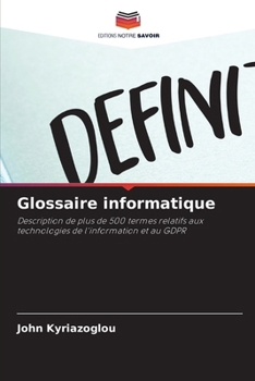 Paperback Glossaire informatique [French] Book