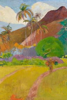 Paperback Art Journal: Paul Gauguin - Tahitian Landscape - Art Cover College Ruled Notebook 110 Pages Book