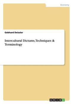 Paperback Intercultural Dictums, Techniques & Terminology Book